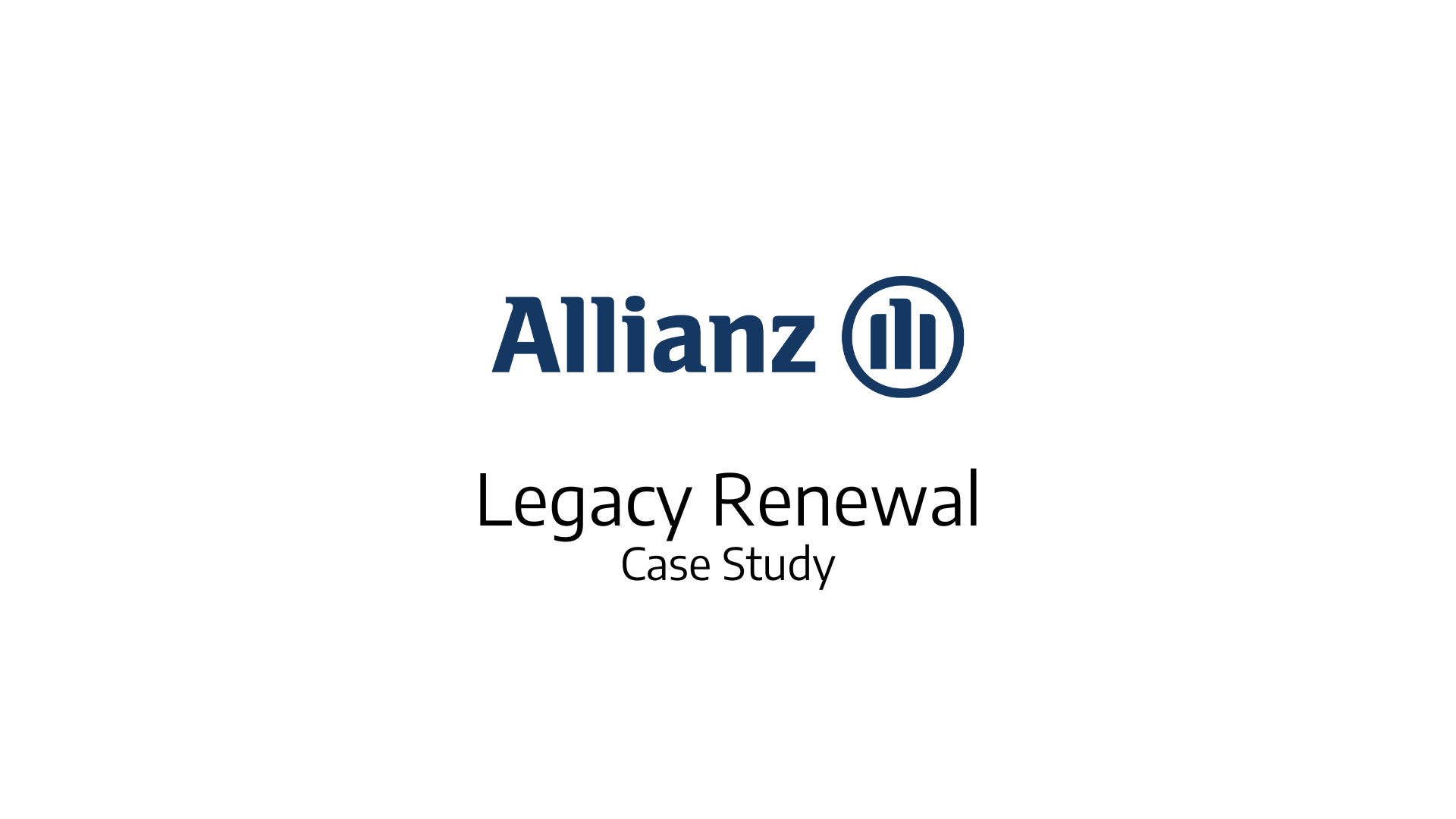 Allianz Insurance Claim Management System (Allexa): Legacy Takeover and Replacement (2021)