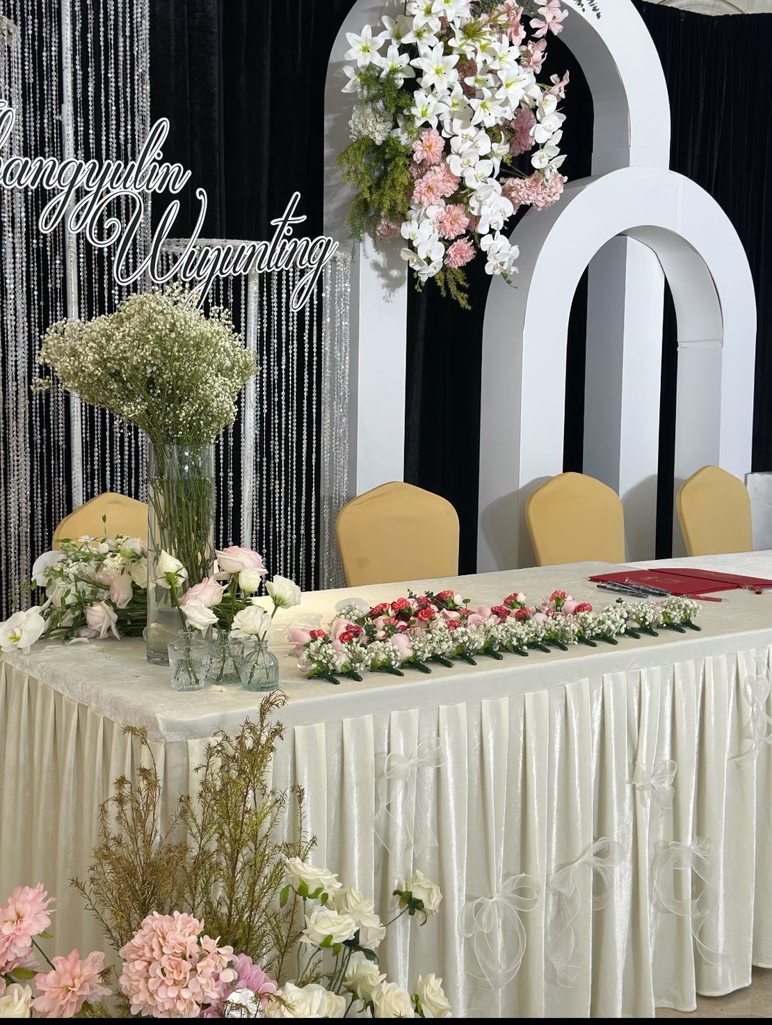 典雅低矮設計 - 街趣婚禮花藝
