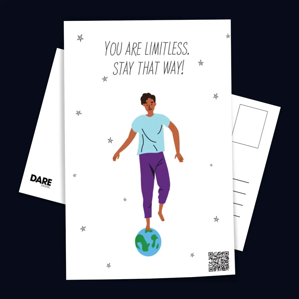 You Are Limitless Man Postcard