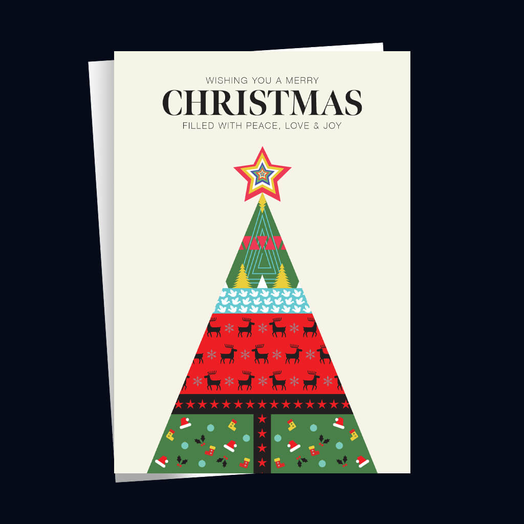 Patterns of Christmas Greeting Card