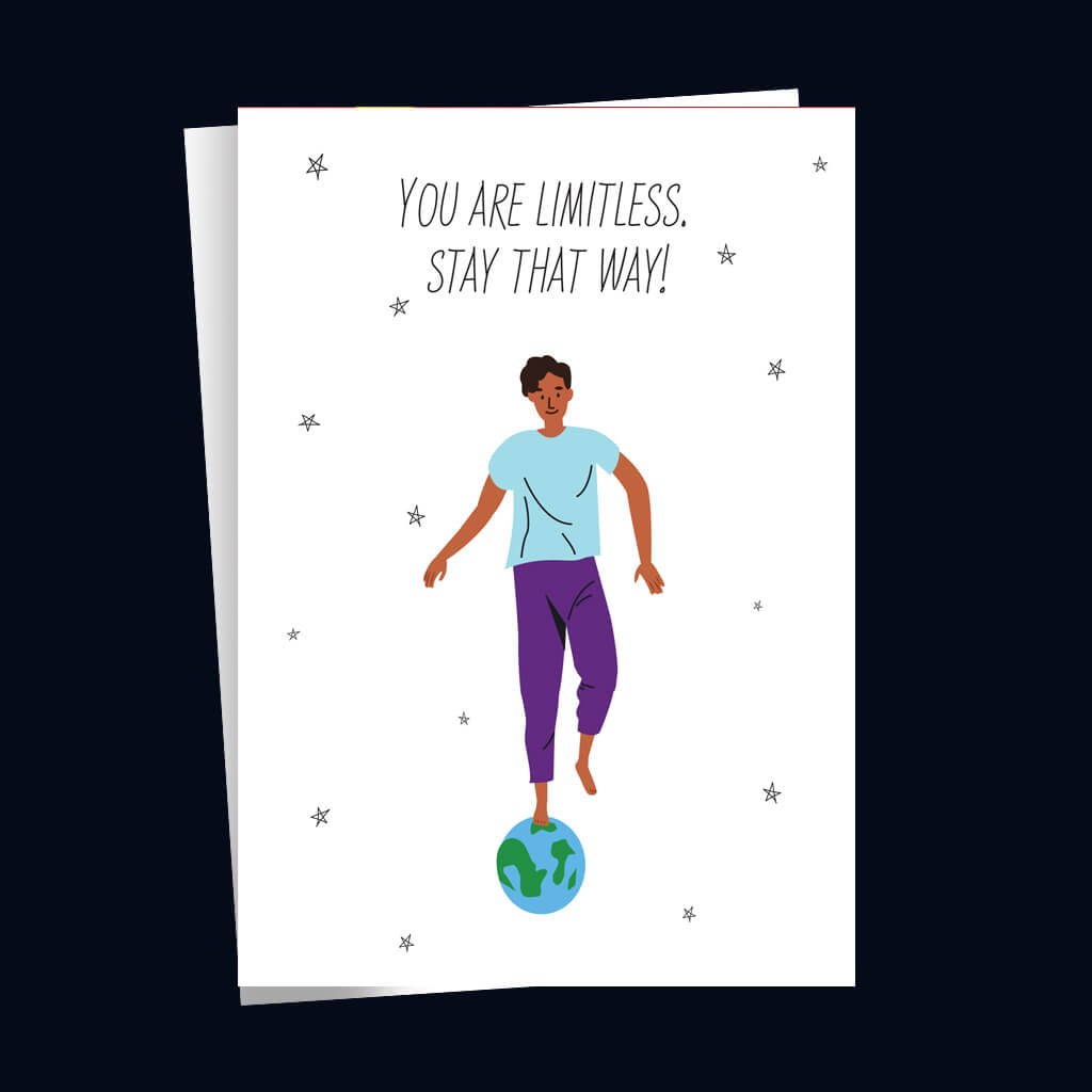 You Are Limitless Man Greeting Card