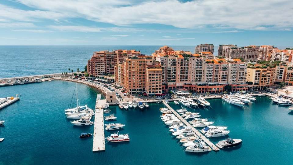 Point de vue du port de Fontvieille