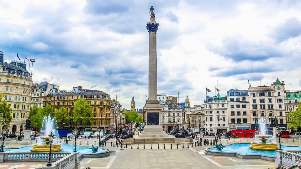 Trafalgar Square y la National Gallery