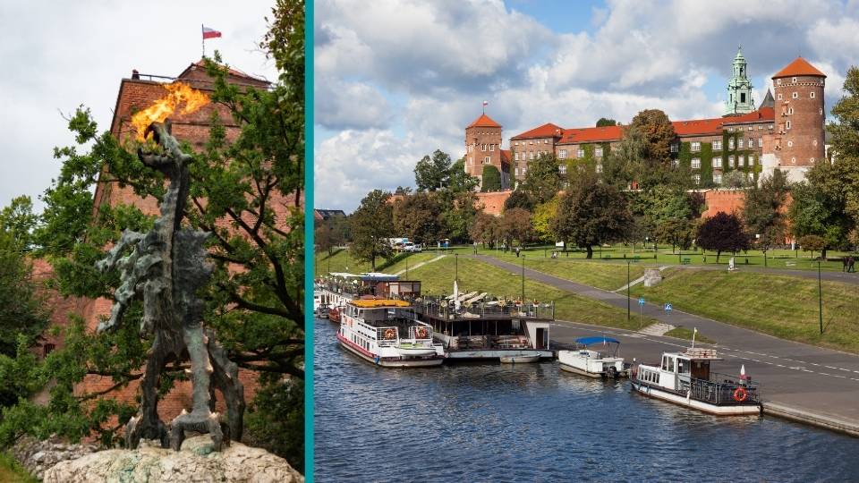 Río Vístula y el dragón