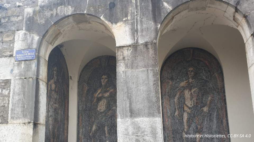 Mosaico de las personalidades del agua