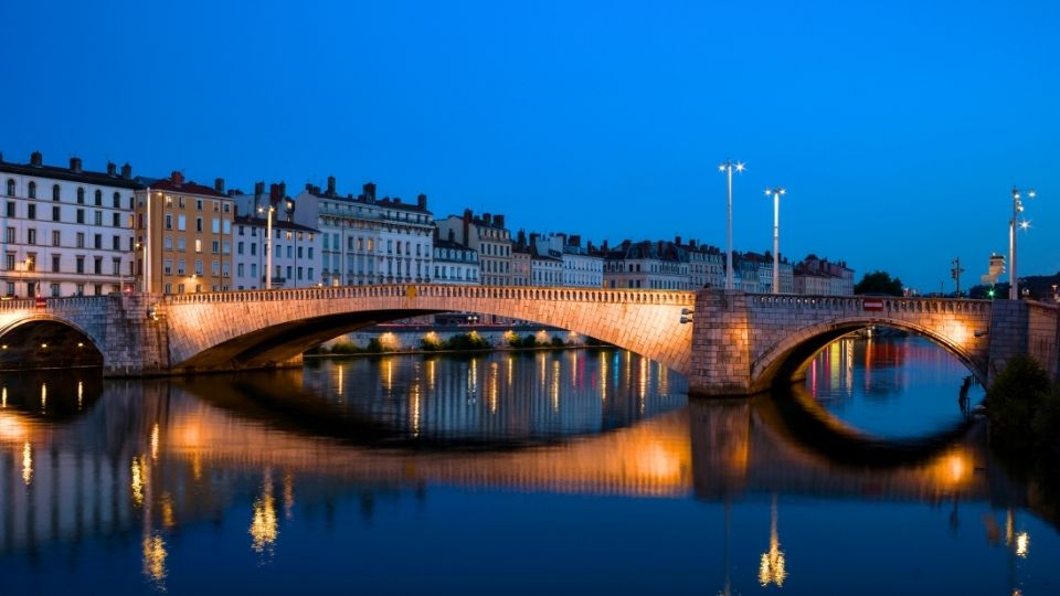 Ponte Bonaparte e la Vergine di Fourvière