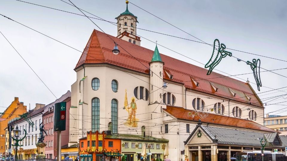 Iglesia de San Moritz, Weberhaus y Maximilianstraße 