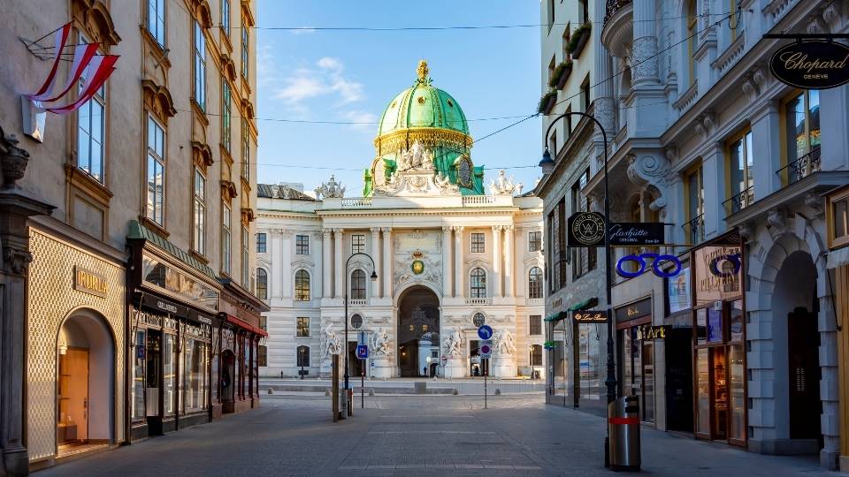 Kohlmarkt - Palacio Hofburg