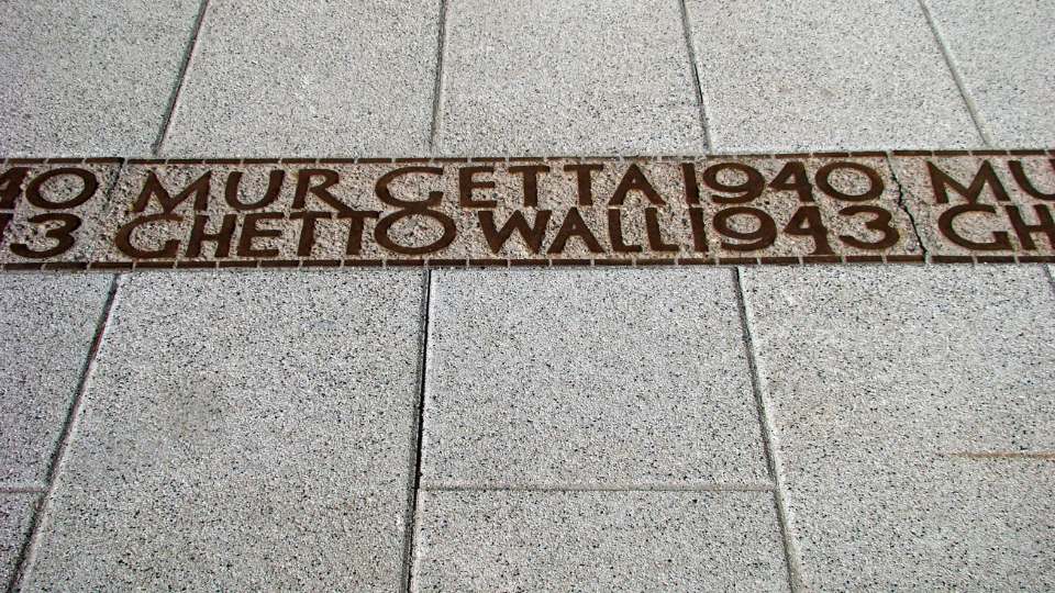 Marcador del Gueto de Varsovia