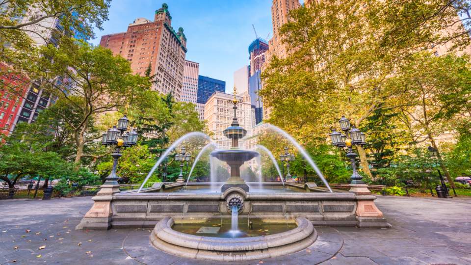 Départ - Parc de l'Hôtel de Ville