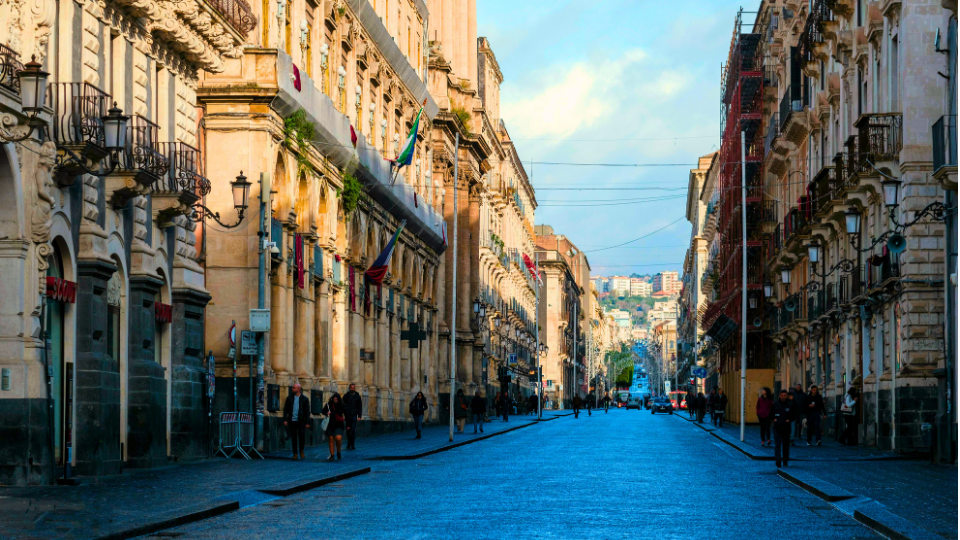 Via Etnea y Basílica della Collegiata