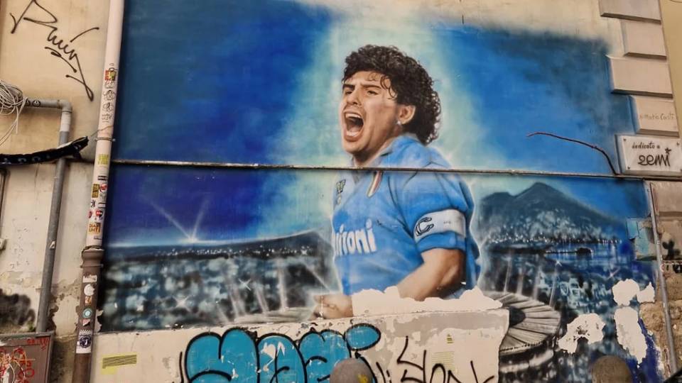 Mural Maradona de Mario Castì