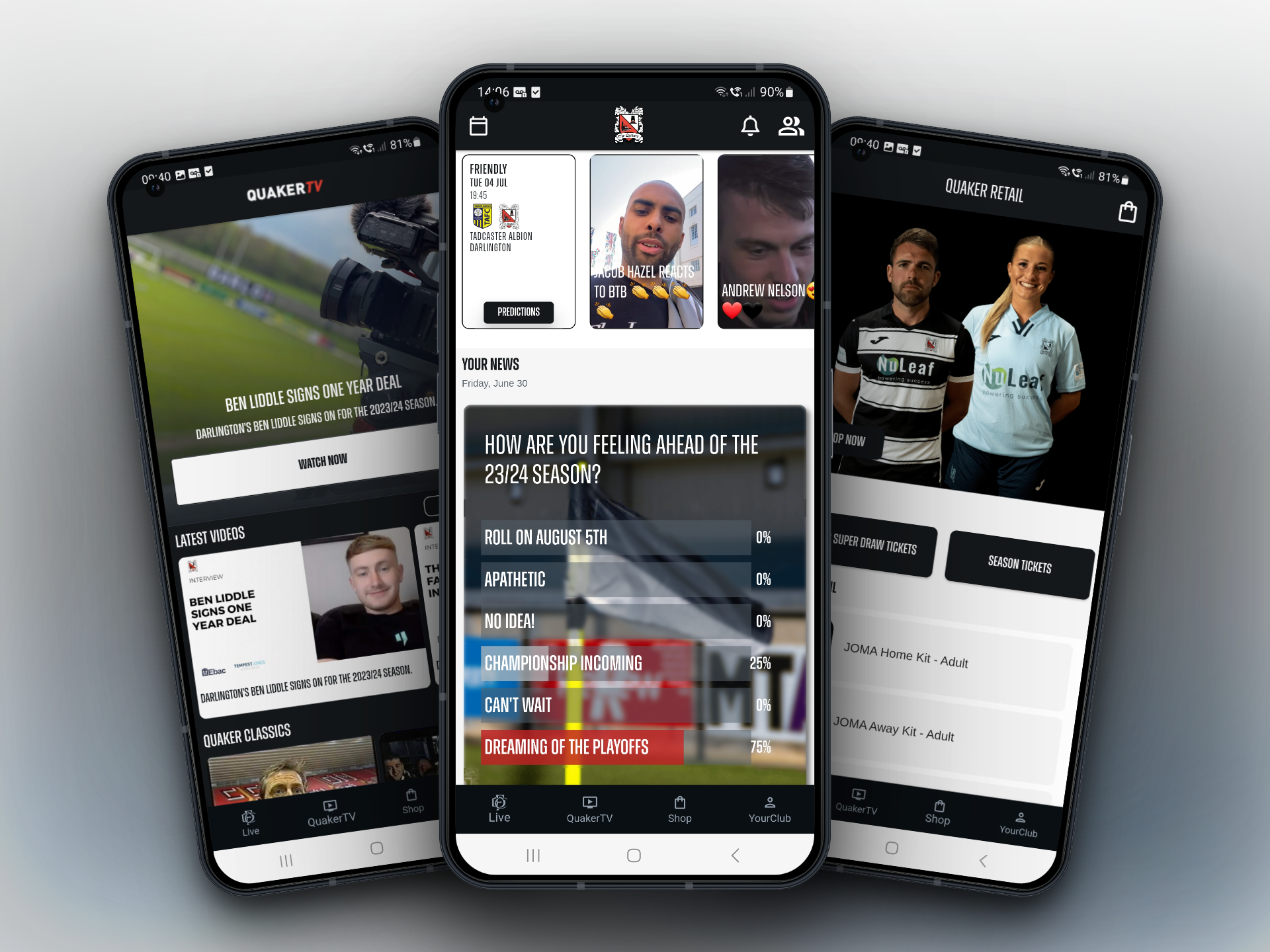 Darlington FC Mobile App - coming soon