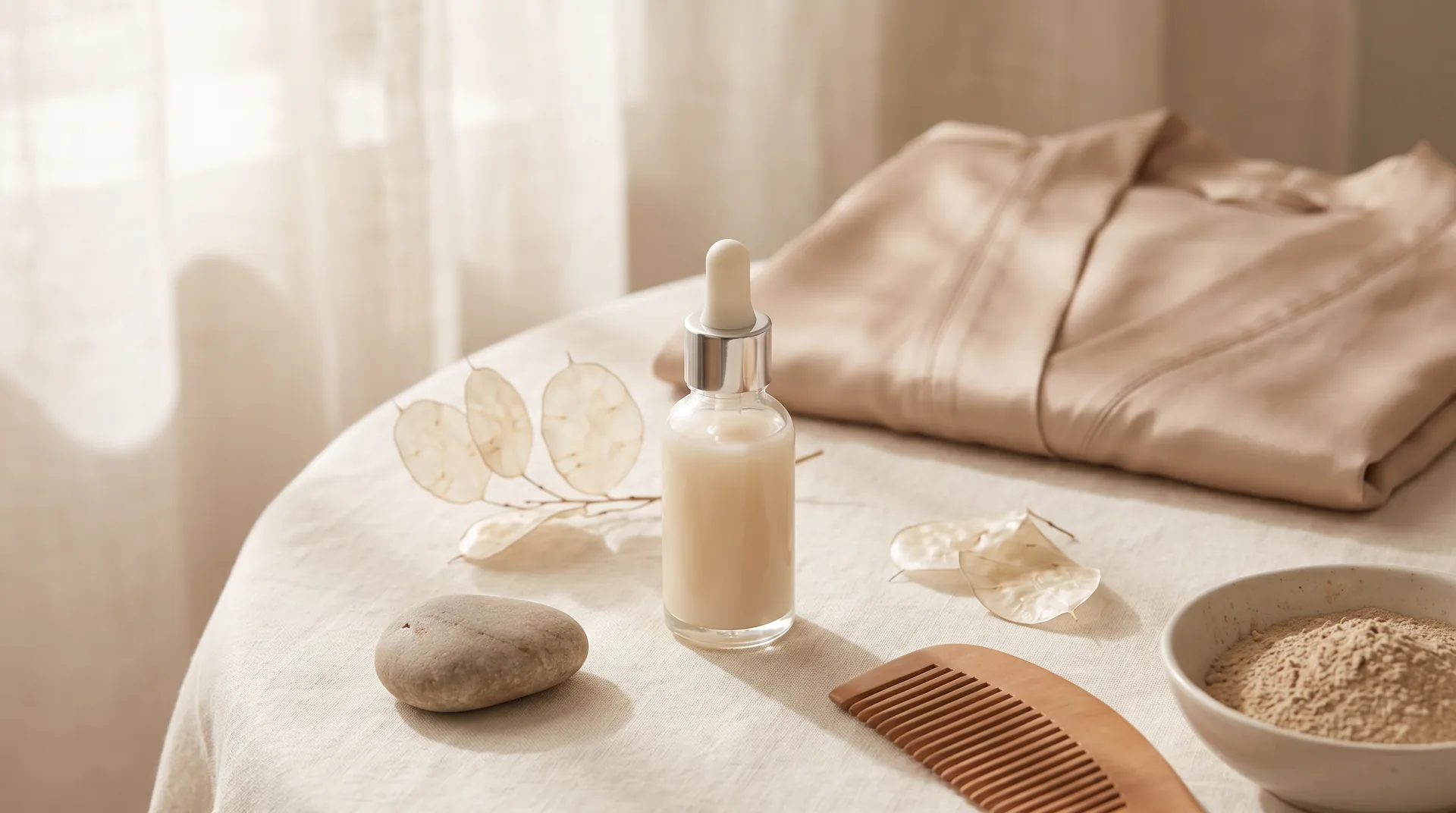 AquaFirme XS handpiece applying DE|RIVE Hair Wellness plant-based serum to the scalp at Premier Med Spa of Lake Oswego