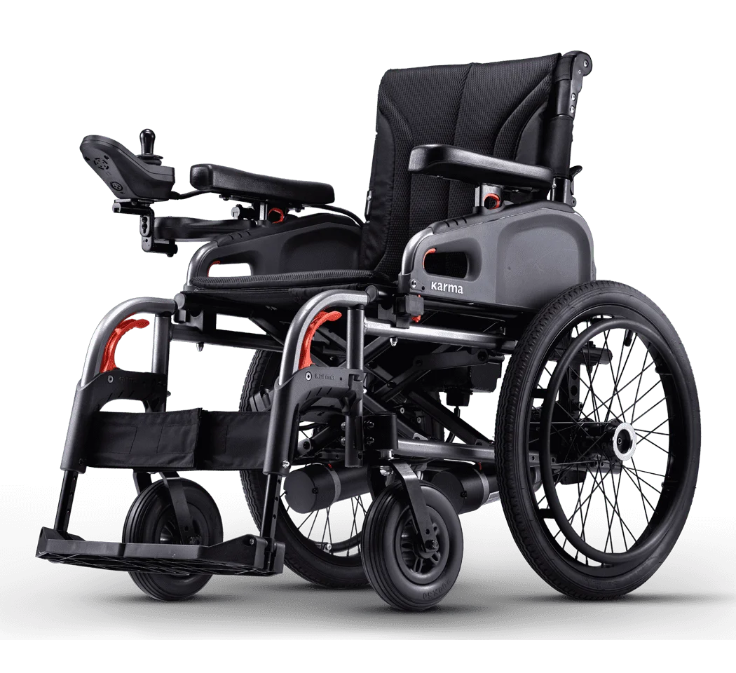 Karma EFLEXX F14 Lithium Battery Wheel Chair - Wheelchair and Mobility by Darshan Elders Care - High quality medical equipment