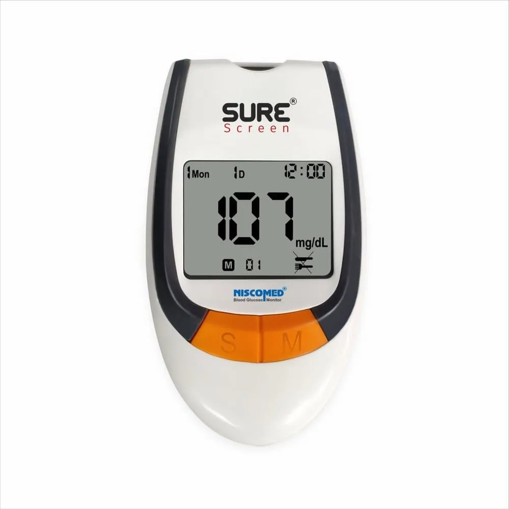 SURE SCREEN Glucometer - Blood Glucose Meter by Darshan Elders Care - High quality medical equipment