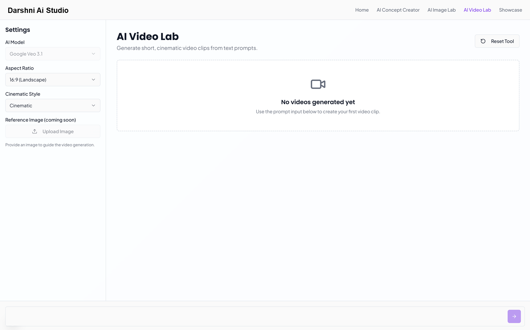 Darshni AI Studio Preview