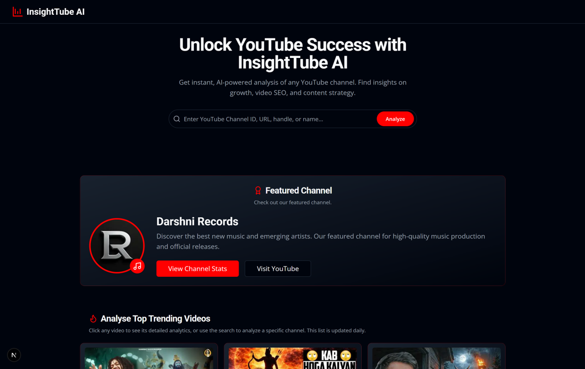 InsightTubeAI Preview