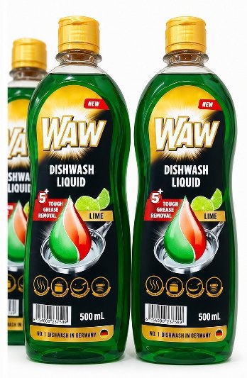 WAW Dishwash Liquid — Green