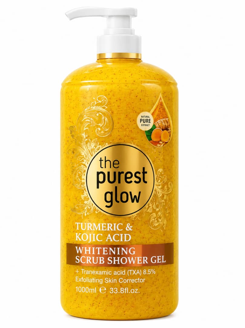 Buy The Purest Glow Turmeric & Kojic Acid Whitening Scrub Shower Gel in Oyo | dasesupermarket — Default