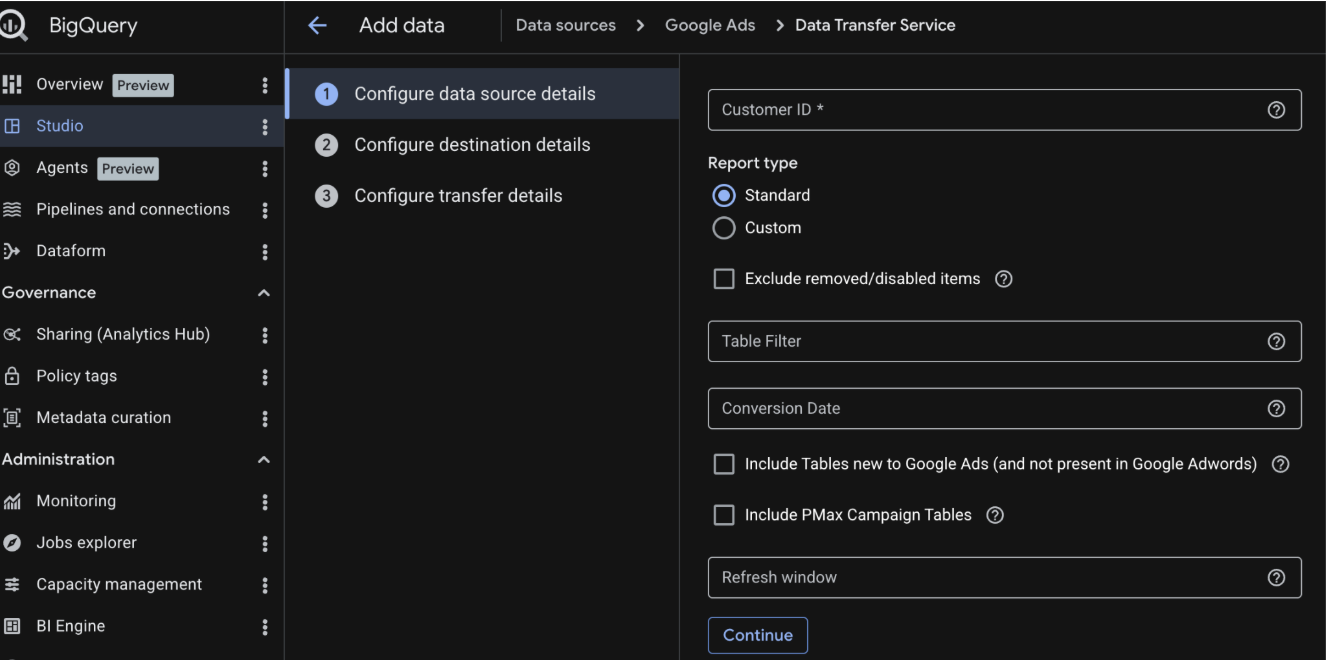 Picture Setting up Google Ads Transfer