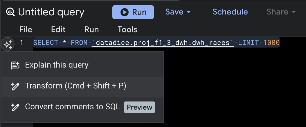 Cloud Assist options