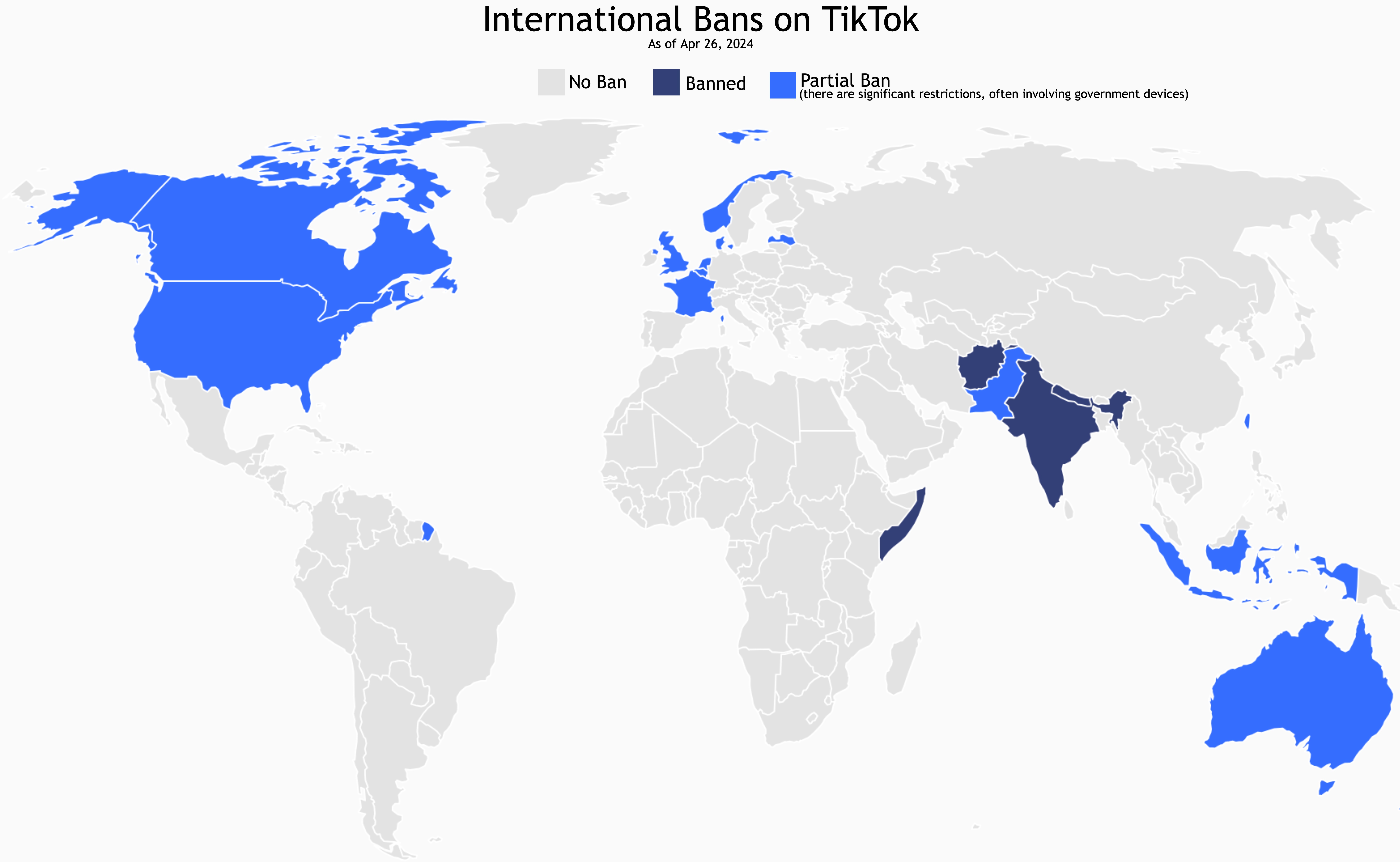 International Bans on TikTok