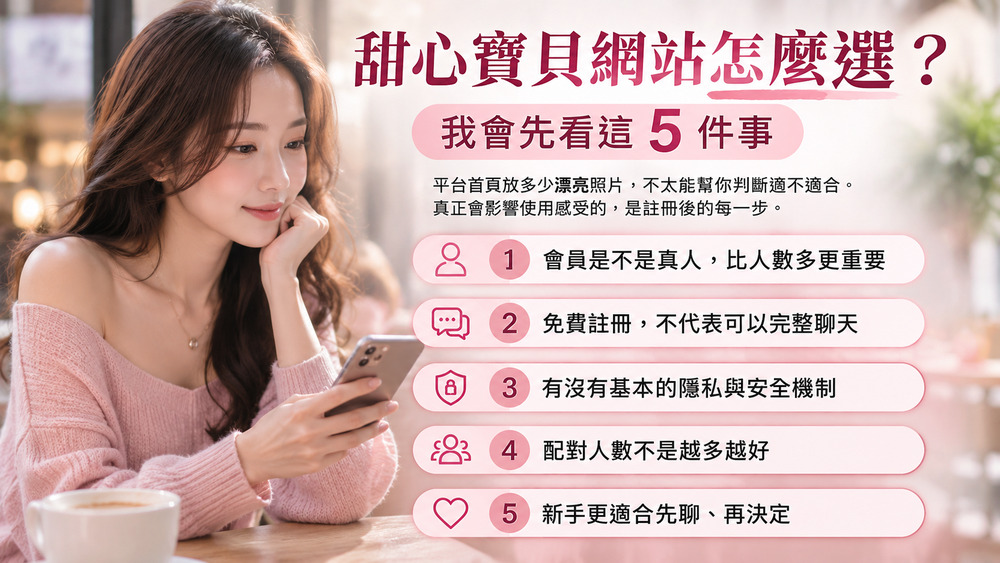 甜心寶貝網站怎麼選？我會先看這 5 件事