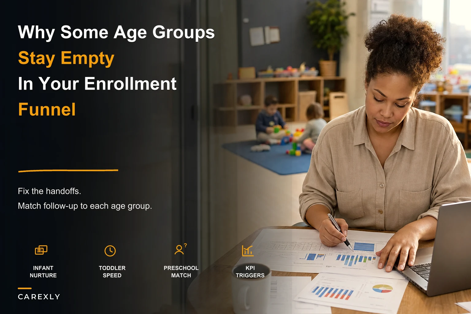 Enrollment funnels that leave specific age groups empty — operational fixes with scripts, handoffs and KPI triggers