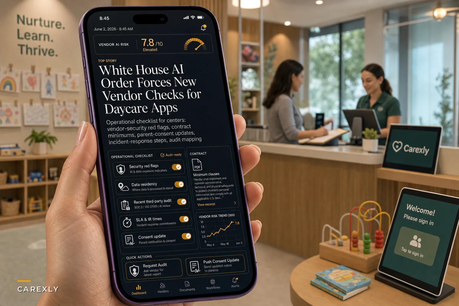 How the White House AI Executive Order Changes What Daycare Centers Must Ask Software Vendors