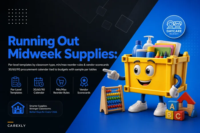 Running out mid-week? Par levels and reorder cadence to keep classroom supplies continuous