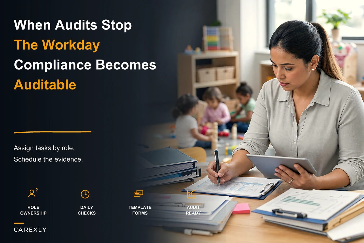 When compliance audits disrupt operations: a role-mapped, auditable compliance workflow for daycare centers