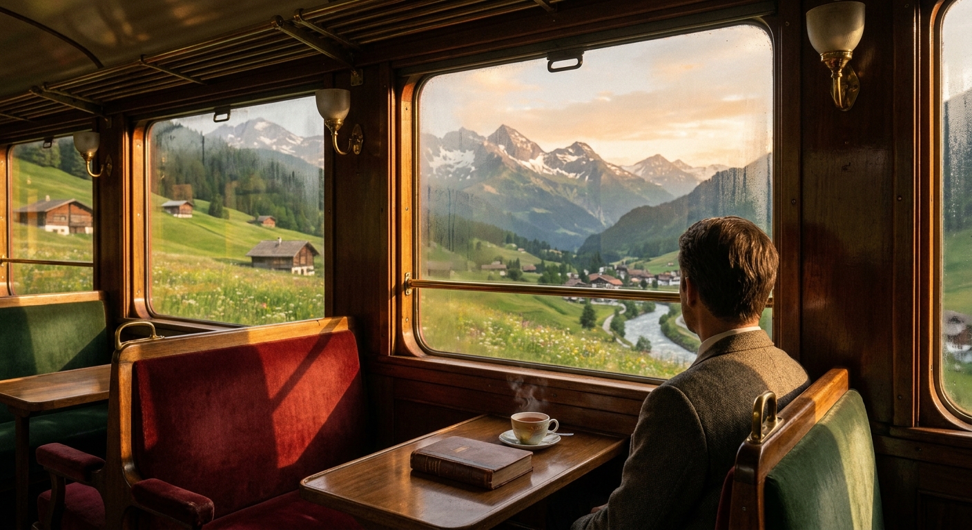 The Silver Thread of the Glacier Express: A Study in Alpine Serenity