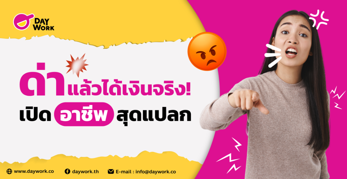 ด่าแล้วได้เงินจริง! เปิดอาชีพสุดแปลก