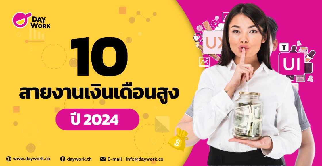 10 สายงานเงินเดือนสูง ปี 2024