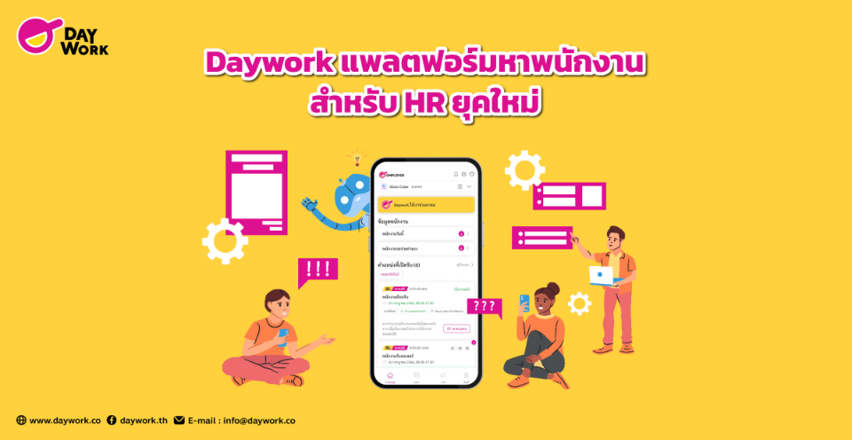 Daywork Employer แพลตฟอร์มหาพนักงานสำหรับ HR ยุคใหม่