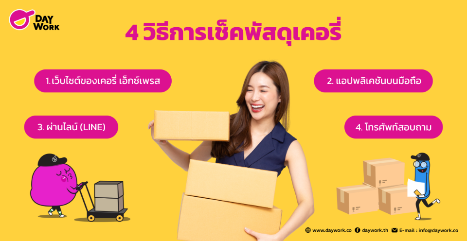 เช็ค พัสดุเคอรี่ ง่ายๆ รู้สถานะพัสดุ แบบเรียลไทม์