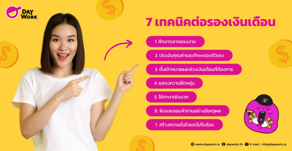 7 เทคนิค ต่อรองเงินเดือน ยังไง ให้ได้ ค่าตอบแทน ดีที่สุด