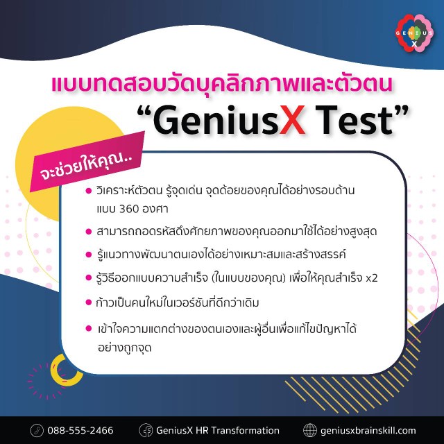 แบบทดสอบ GeniusX 