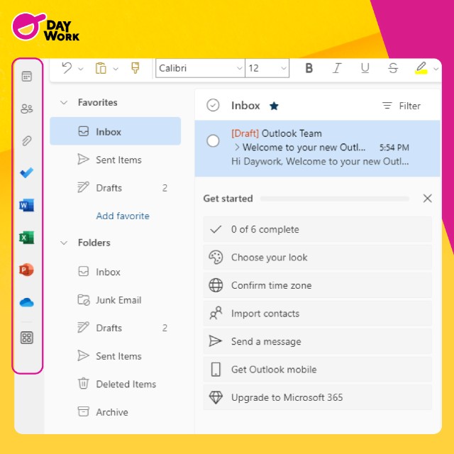 outlook เข้าถึง แอป microsoft อื่นๆ