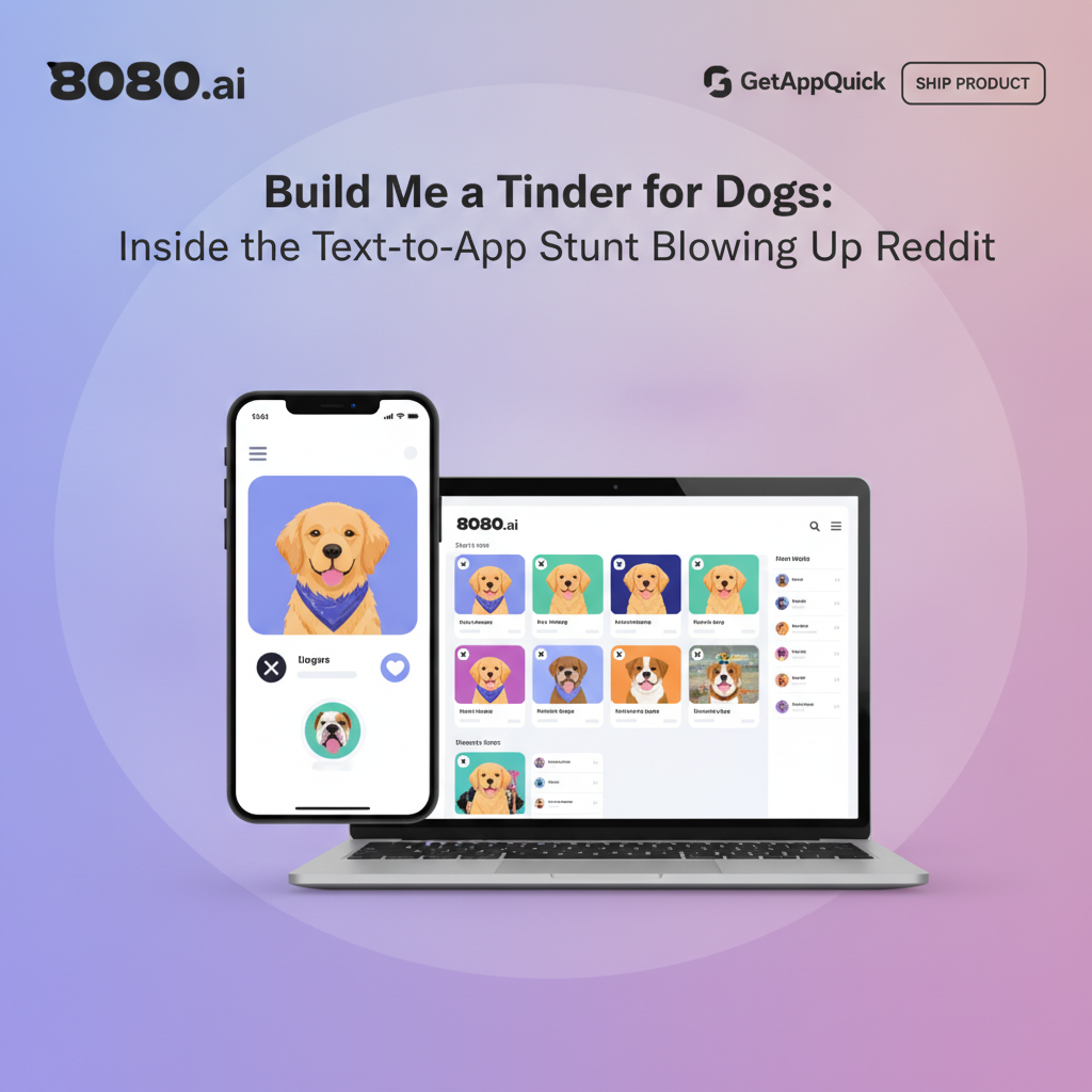 Build Me a Tinder for Dogs: Inside the Text-to-App Stunt Blowing Up Reddit