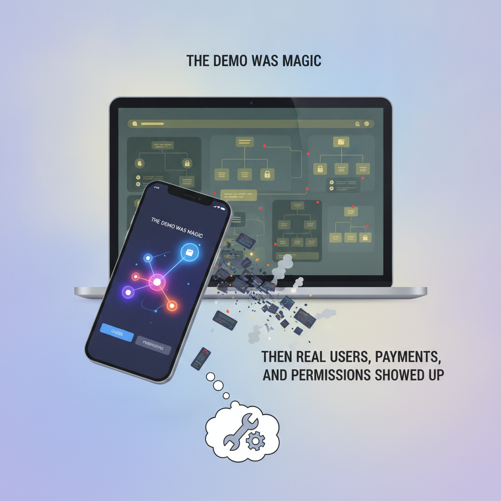 The Demo Was Magic. Then Real Users, Payments, and Permissions Showed Up