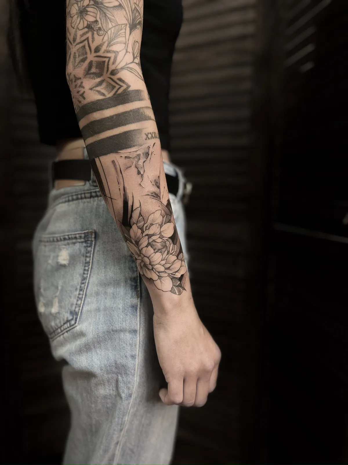 Tattoo im Stil Fineline