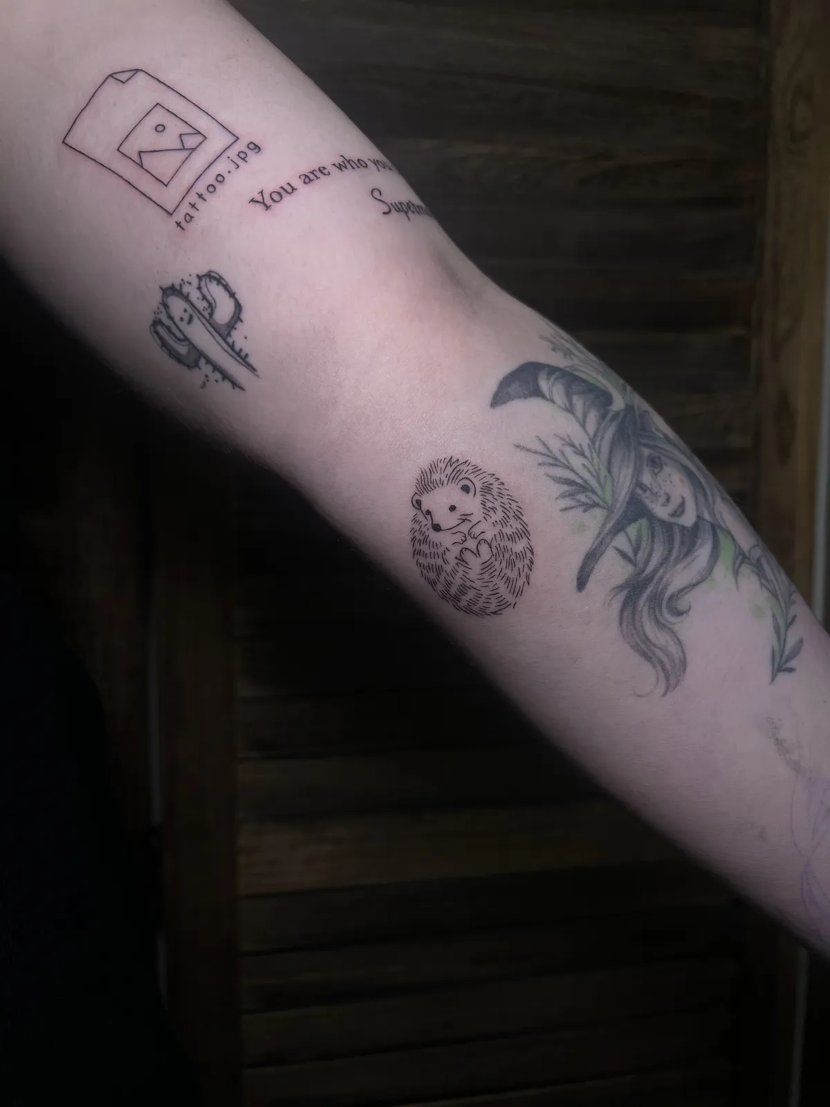Tattoo im Stil Fineline