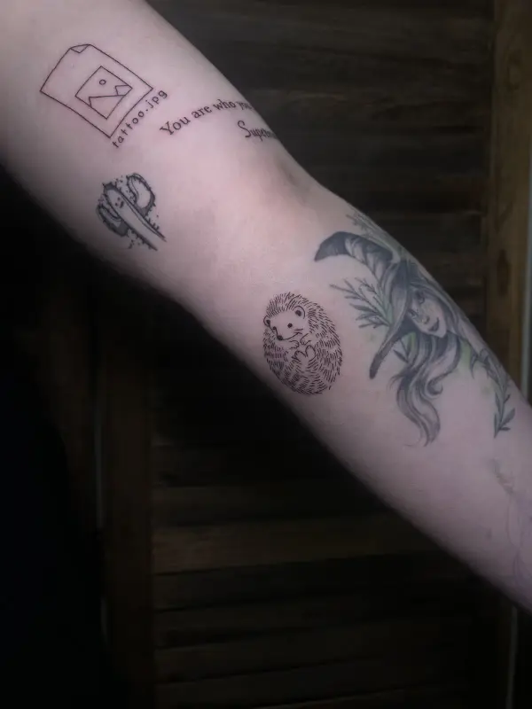 Tattoo im Stil Fineline