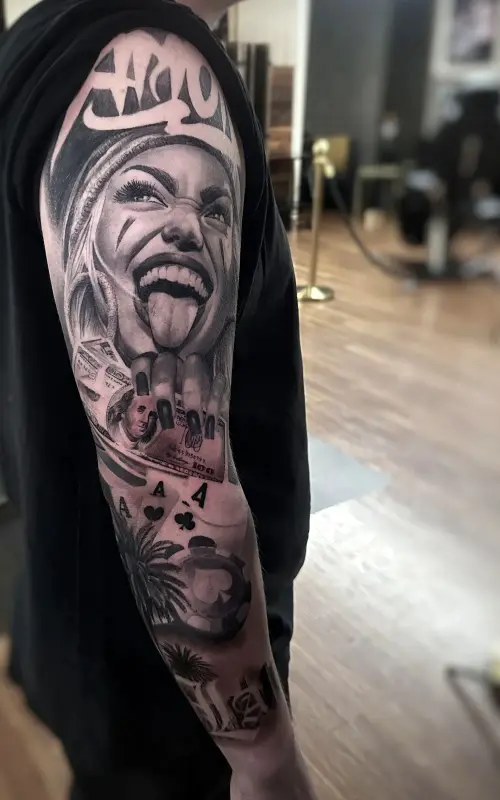 Tattoo-Werk Hauptmotiv