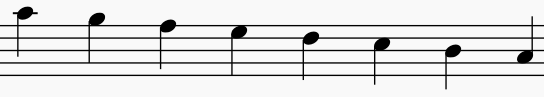A melodic minor, descending