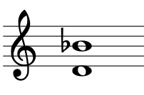 harmonic interval example