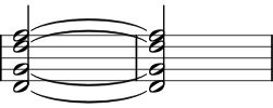 tied four-note chords
