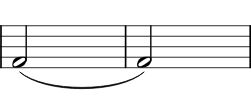 a tie over lower notes